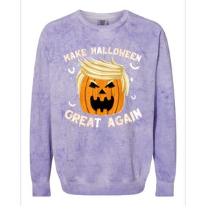 Trumpkin Make Halloween Great Again Trump Pumpkin Halloween Gift Colorblast Crewneck Sweatshirt