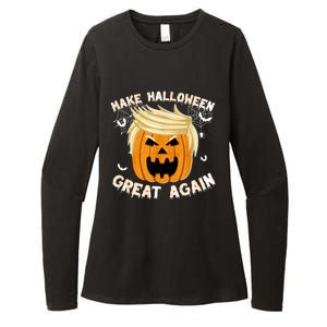 Trumpkin Make Halloween Great Again Trump Pumpkin Halloween Gift Womens CVC Long Sleeve Shirt