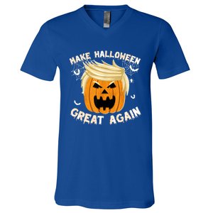 Trumpkin Make Halloween Great Again Trump Pumpkin Halloween Gift V-Neck T-Shirt