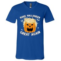 Trumpkin Make Halloween Great Again Trump Pumpkin Halloween Gift V-Neck T-Shirt