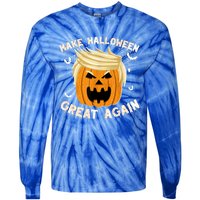 Trumpkin Make Halloween Great Again Trump Pumpkin Halloween Gift Tie-Dye Long Sleeve Shirt