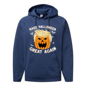 Trumpkin Make Halloween Great Again Trump Pumpkin Halloween Gift Performance Fleece Hoodie