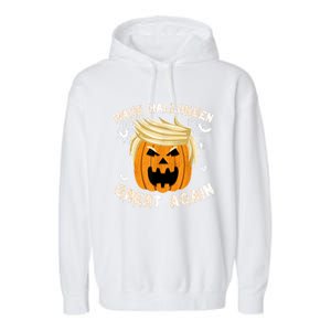 Trumpkin Make Halloween Great Again Trump Pumpkin Halloween Gift Garment-Dyed Fleece Hoodie