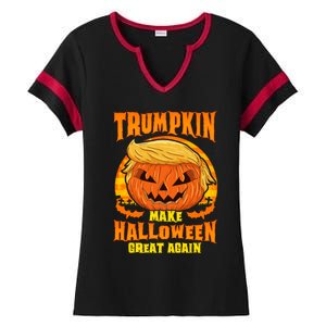 Trumpkin! Make Halloween Great Again! Gift Ladies Halftime Notch Neck Tee