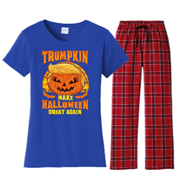 Trumpkin! Make Halloween Great Again! Gift Women's Flannel Pajama Set