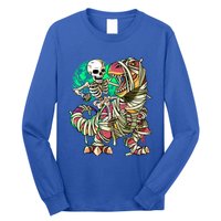 TRex Mummy Halloween Moonlight Skeleton Dinosaur T Rex Gift Long Sleeve Shirt