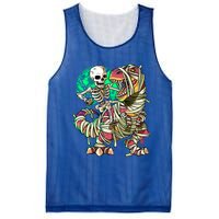 TRex Mummy Halloween Moonlight Skeleton Dinosaur T Rex Gift Mesh Reversible Basketball Jersey Tank