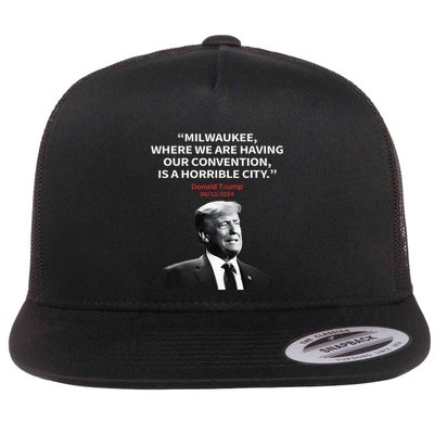 Trump Milwaukee Horrible City President Trump Flatbill Hat