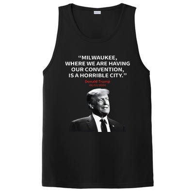 Trump Milwaukee Horrible City President Trump PosiCharge Competitor Tank