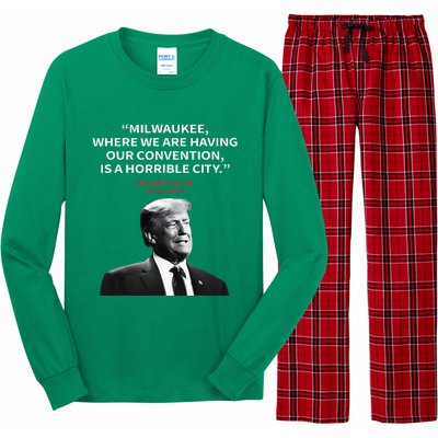 Trump Milwaukee Horrible City President Trump Long Sleeve Pajama Set