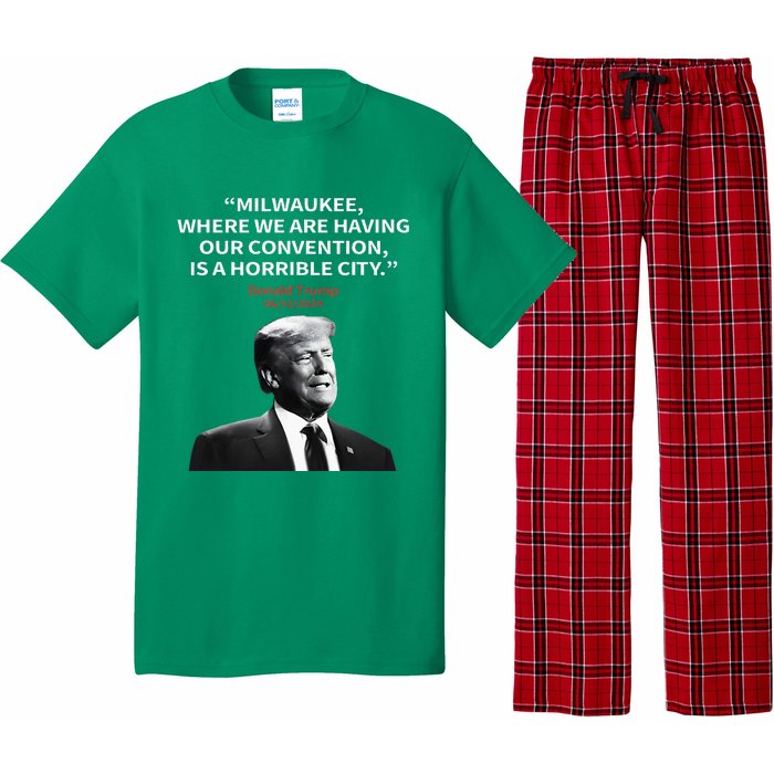 Trump Milwaukee Horrible City President Trump Pajama Set