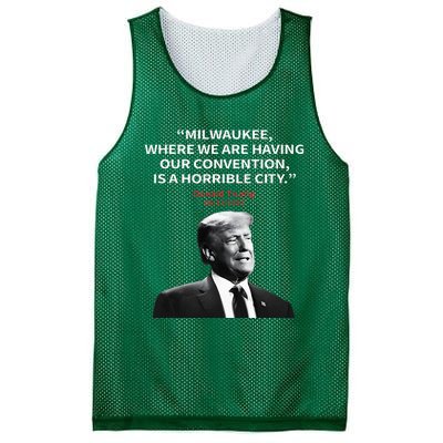 Trump Milwaukee Horrible City President Trump Mesh Reversible Basketball Jersey Tank