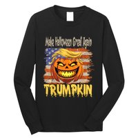 Trumpkin Make Halloween Great Again Flag Usa American Long Sleeve Shirt