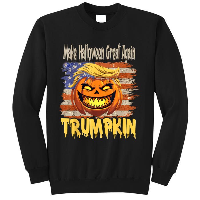 Trumpkin Make Halloween Great Again Flag Usa American Sweatshirt