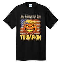 Trumpkin Make Halloween Great Again Flag Usa American Tall T-Shirt