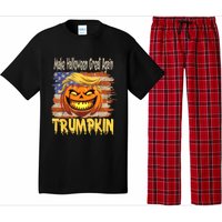 Trumpkin Make Halloween Great Again Flag Usa American Pajama Set