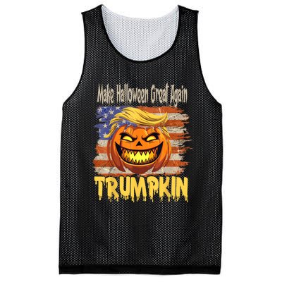 Trumpkin Make Halloween Great Again Flag Usa American Mesh Reversible Basketball Jersey Tank