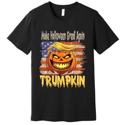 Trumpkin Make Halloween Great Again Flag Usa American Premium T-Shirt