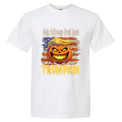 Trumpkin Make Halloween Great Again Flag Usa American Garment-Dyed Heavyweight T-Shirt