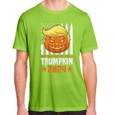 Trumpkin Make Halloween Great Again Flag Pumpkin Trump 2024 Adult ChromaSoft Performance T-Shirt