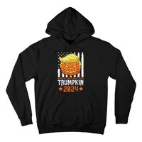 Trumpkin Make Halloween Great Again Flag Pumpkin Trump 2024 Hoodie