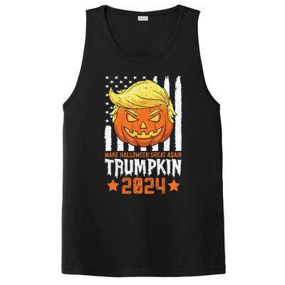 Trumpkin Make Halloween Great Again Flag Pumpkin Trump 2024 PosiCharge Competitor Tank