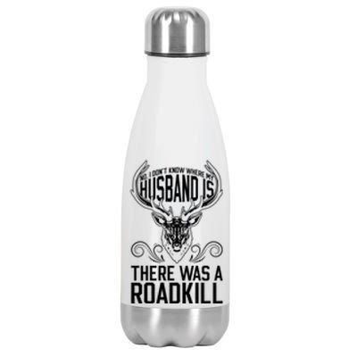 Taxidermy Mount Husband Taxidermy Hunting Trophy Roadkill Gift Stainless Steel Insulated Water Bottle