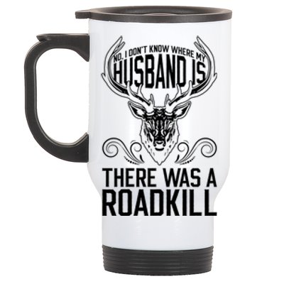 Taxidermy Mount Husband Taxidermy Hunting Trophy Roadkill Gift Stainless Steel Travel Mug