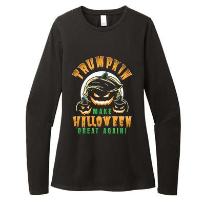 Trumpkin Make Halloween Great Again Funny Trumpkin Funny Gift Womens CVC Long Sleeve Shirt