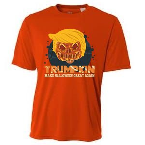 Trumpkin Make Halloween Great Again Funny Usa Trump Pumpkin Cool Gift Cooling Performance Crew T-Shirt