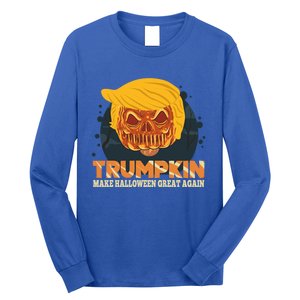 Trumpkin Make Halloween Great Again Funny Usa Trump Pumpkin Cool Gift Long Sleeve Shirt