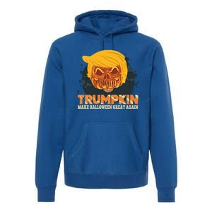 Trumpkin Make Halloween Great Again Funny Usa Trump Pumpkin Cool Gift Premium Hoodie