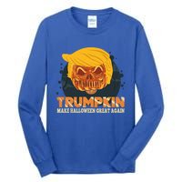 Trumpkin Make Halloween Great Again Funny Usa Trump Pumpkin Cool Gift Tall Long Sleeve T-Shirt