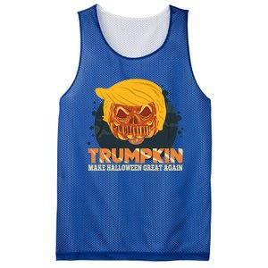 Trumpkin Make Halloween Great Again Funny Usa Trump Pumpkin Cool Gift Mesh Reversible Basketball Jersey Tank