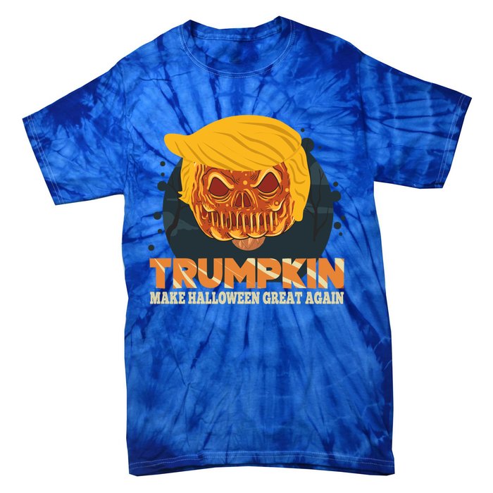 Trumpkin Make Halloween Great Again Funny Usa Trump Pumpkin Cool Gift Tie-Dye T-Shirt