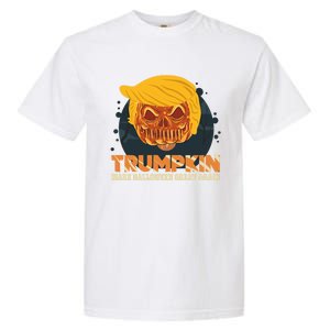 Trumpkin Make Halloween Great Again Funny Usa Trump Pumpkin Cool Gift Garment-Dyed Heavyweight T-Shirt