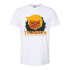 Trumpkin Make Halloween Great Again Funny Usa Trump Pumpkin Cool Gift Softstyle CVC T-Shirt