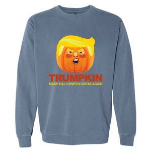 Trumpkin Make Halloween Great Again Great Gift Garment-Dyed Sweatshirt