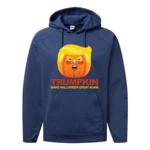 Trumpkin Make Halloween Great Again Great Gift Performance Fleece Hoodie