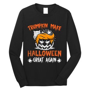 Trumpkin Make Halloween Great Again Funny Trump Support Long Sleeve Shirt