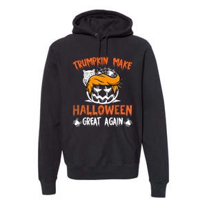 Trumpkin Make Halloween Great Again Funny Trump Support Premium Hoodie