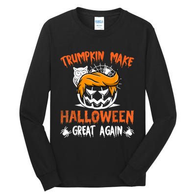 Trumpkin Make Halloween Great Again Funny Trump Support Tall Long Sleeve T-Shirt