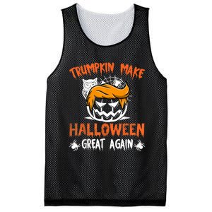 Trumpkin Make Halloween Great Again Funny Trump Support Mesh Reversible Basketball Jersey Tank