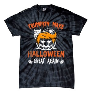 Trumpkin Make Halloween Great Again Funny Trump Support Tie-Dye T-Shirt