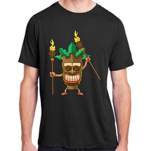 Tiki Man Hawaiian Summer Tropical Luau Party Adult ChromaSoft Performance T-Shirt