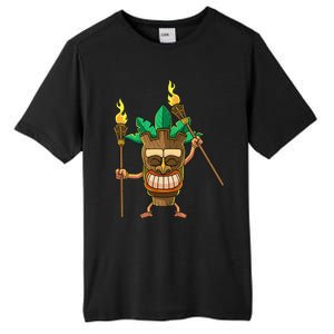 Tiki Man Hawaiian Summer Tropical Luau Party Tall Fusion ChromaSoft Performance T-Shirt