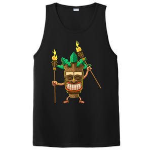 Tiki Man Hawaiian Summer Tropical Luau Party PosiCharge Competitor Tank