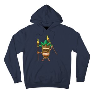 Tiki Man Hawaiian Summer Tropical Luau Party Hoodie