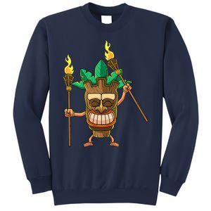 Tiki Man Hawaiian Summer Tropical Luau Party Sweatshirt