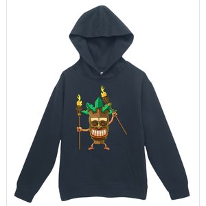 Tiki Man Hawaiian Summer Tropical Luau Party Urban Pullover Hoodie